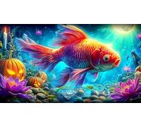 koi-fish 1000 Piece Jigsaw Puzzles for Adults Educational Games Jigsaw Puzzle Home Decoration for The Whole for Women, Gifts for Men 38x26cm/1000pcs