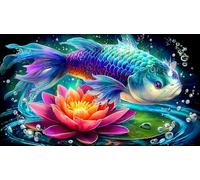 koi-fish 1000 Piece Jigsaw Puzzles for Adults Educational Games Jigsaw Puzzle Home Decors for Family Decorations 38x52cm/1000pcs