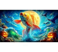 koi-fish 1000 Piece Jigsaw Puzzles for Adults Educational Games Jigsaw Puzzle Home Decors for The Whole for Women, Gifts for Men 38x26cm/1000pcs