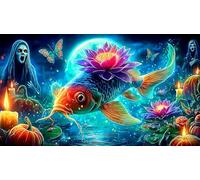 koi-fish 1000 Piece Jigsaw Puzzles for Adults Educational Games Jigsaw Puzzle Home Decors for The Whole for Women, Gifts for Men 38x26cm/1000pcs