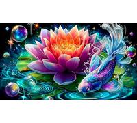 koi-fish 1000 Piece Jigsaw Puzzles for Adults Family Challenge Toys Jigsaw Puzzle Home Decors for The Whole for Women, Gifts for Men 38x52cm/1000pcs