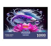 Koi Fish 1000 Piece Jigsaw Puzzles - Jigsaw Puzzles for Adults 1000 Pieces Is Ideal As Gifts for The Whole Family And The Jigsaw 1000 Pieces for Adults Absolutely Stunning