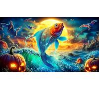 koi-fish 1000 Pieces Jigsaw Puzzles for Adults Family Challenge Toys Jigsaw Puzzle Home Decors for The Whole for Women, Gifts for Men 38x26cm/1000pcs