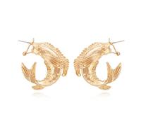 Koi Fish Earrings for Women, Cute Goldfish Earrings for Girls, Carp Fish Dangle Earrings Hypoallergenic, Fish Animal Statement Drop Earrings, Funny Fish Bohemian Earrings Studs Jewelry