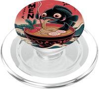Koi Fish Eat Ramen Graphic Japanese Wave Anime Style Kawaii PopSockets PopGrip for MagSafe