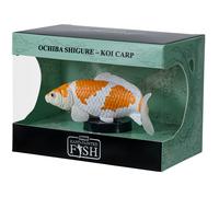Koi Fish Figurine Autumnal Orange-Brown Hand-Painted Resin Mini 8cm Detailed