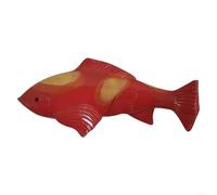 Koi Fish Garden Ornament in Resin, Artistic Touch for Lawns and Pond Areas (Red)