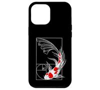 Koi Fish Geometry Fibonacci Spiral Japanese Case for iPhone 12 Pro Max