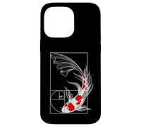 Koi Fish Geometry Fibonacci Spiral Japanese Case for iPhone 14 Pro Max
