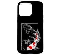 Koi Fish Geometry Fibonacci Spiral Japanese Case for iPhone 15 Pro Max