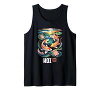 Koi Fish Japan Kawaii Carp Japanese Kanji Otaku Souvenir Tank Top
