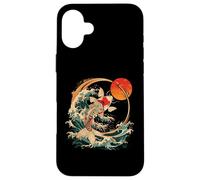 Koi Fish Japanese Art Japanese Koi Carp Fish Ocean Waves Case for iPhone 16 Plus