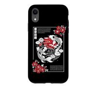 Koi Fish Japanese Floral Nishikigoi Japan Culture Red Sun Case for iPhone XR