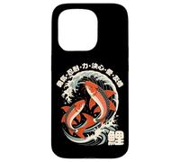 Koi Fish Japanese Kanji Carp Retro Anime Japan Souvenir Case for iPhone 15 Pro
