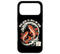 Koi Fish Japanese Kanji Carp Retro Anime Japan Souvenir Case for iPhone 17 Pro Max