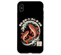 Koi Fish Japanese Kanji Carp Retro Anime Japan Souvenir Case for iPhone XS Max