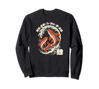 Koi Fish Japanese Kanji Carp Retro Anime Japan Souvenir Sweatshirt