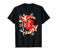Koi Fish Japanese Sakura Graphic Art Nishikigoi Japan T-Shirt