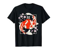 Koi Fish Japanese Sakura Vintage Style Nishikigoi Art T-Shirt
