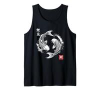 Koi Fish Japanese Yin and Yang Harmony Balance Tank Top