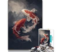 Koi Fish Jigsaw Puzzles for Adults 1000,for Educational Game Challenge Toy for Is Ideal As A Gift for The Whole Family 50x75cm