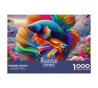 Koi Fish Jigsaw Puzzles Kid Age 12 Years Up Impossible And Difficult Challenge 1000 Pieces Challenging Games Educational Games There Are Letters on The Back 38x26cm/1000pcs