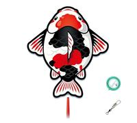 Koi Fish Kite with Line and Reel, 210T Ripstop Fabric, Easy to Fly for Outdoor Beginners & Adults(String1312ft,39x44in)