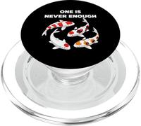Koi Fish One Is Never Enough Decorative Carp PopSockets PopGrip for MagSafe