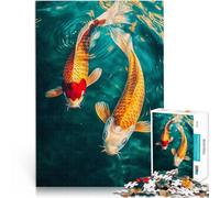 Koi Fish Painting1000 Piece Jigsaws for teenagers Challenging Game and Family Play for is ideal as a gift for the whole family 38x26cm