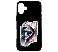 Koi Fish Pond Asian Carp Harmonious Flow Water Symbol Case for iPhone 16 Plus