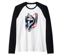 Koi Fish Pond Asian Carp Harmonious Flow Water Symbol Raglan Baseball Tee