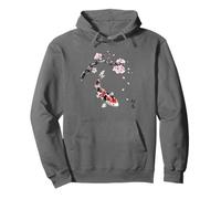 Koi Fish Sakura Cherry Blossom Japanese Art Graphic Pullover Hoodie