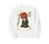 Koi Fish Samurai Kawaii Japanese Art Sweatshirt