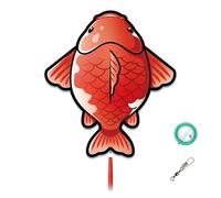 Koi Fish Single Line Kite, 210T Ripstop Fabric with Reel, Easy to Fly for Beginner Adults Outdoor Activities(String 984ft,63x71in)