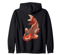 Koi Fish Spiritual Symbol of Strength & Good Fortune Zip Hoodie