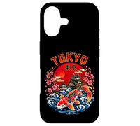 Koi Fish Tokyo Japan Castle Sakura Art Illustration Case for iPhone 17