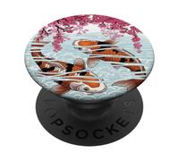Koi Fish Under Cherry Blossoms Sakura Waters PopSockets Adhesive PopGrip