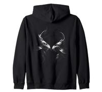 Koi fish yin and yang harmony japanese style Zip Hoodie