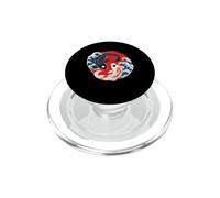 Koi Fish Yin Yang Japan Traditional Art Great Wave Kanagawa PopSockets PopGrip for MagSafe