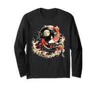 Koi Fish Yin Yang Japanese Koi Carp Fish Nishikigoi Fish Long Sleeve T-Shirt