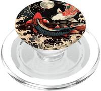 Koi Fish Yin Yang Japanese Koi Carp Fish Nishikigoi Fish PopSockets PopGrip for MagSafe