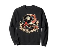 Koi Fish Yin Yang Japanese Koi Carp Fish Nishikigoi Fish Sweatshirt
