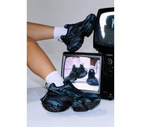 Koi Footwear x Hatsune Miku - Faded Hatsune Miku Mega Chunky Black - Girl Shoes - black - EU 40 - Synthetic/Synthetic/Rubber EU 40