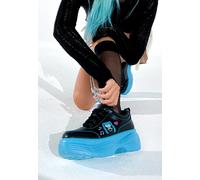 Koi Footwear x Hatsune Miku - Virtual Diva Miku Chunky Black - Girl Shoes - black - EU 36 - Synthetic/Synthetic/Rubber EU 36