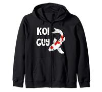 Koi Guy Nishikigoi Carp Fish Kohaku Sanke Zip Hoodie