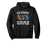Koi Keeper My Fish Are The Yin To My Yang Funny Koi Lover Pullover Hoodie