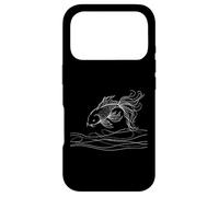 Koi Line Art Aquarium Lover Case for iPhone 17 Pro