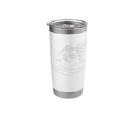 Koi Line Art Aquarium Lover Stainless Steel Insulated Tumbler