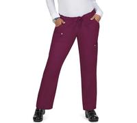 KOI Lite Women's Peace 721 Drawstring Scrub Pant- Wine- Medium Petite