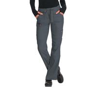 KOI Lite Women's Peace Drawstring Scrub Pant Large Tall Charcoal
